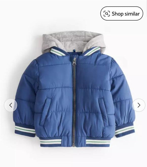 TU Clothing Blue Hooded Jacket