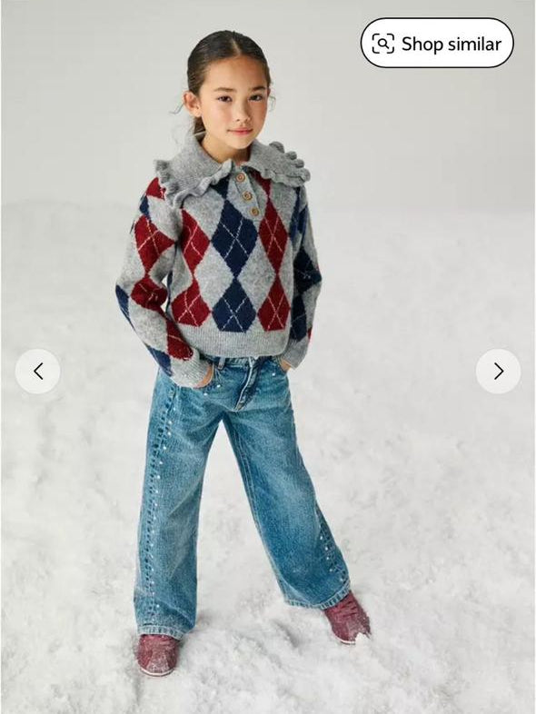 TU Clothing Knitted Frill Collared Jumper