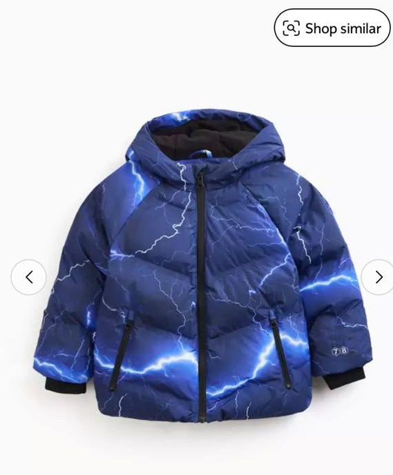 Tu Clothing Blue Padded Jacket