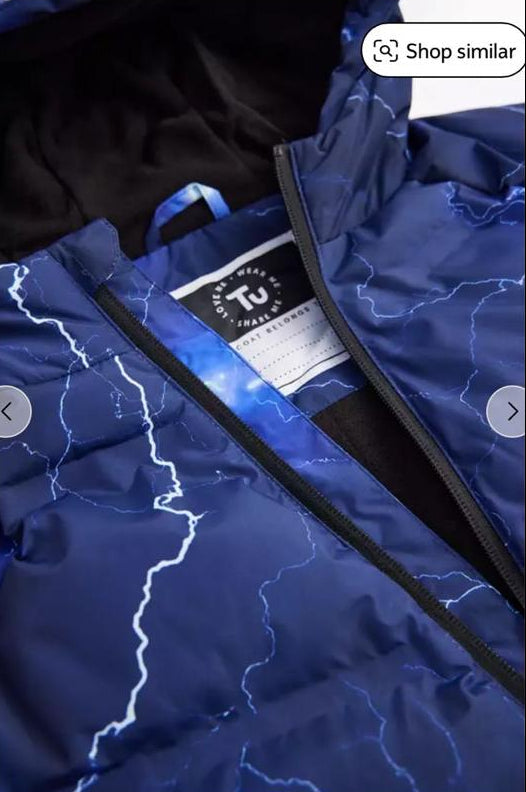 Tu Clothing Blue Padded Jacket