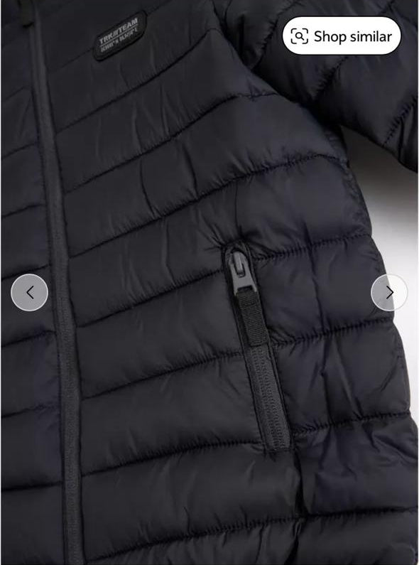 Tu Clothing Black Padded Jacket