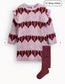 Tu Clothing Heart Print Long Jersey with Tights