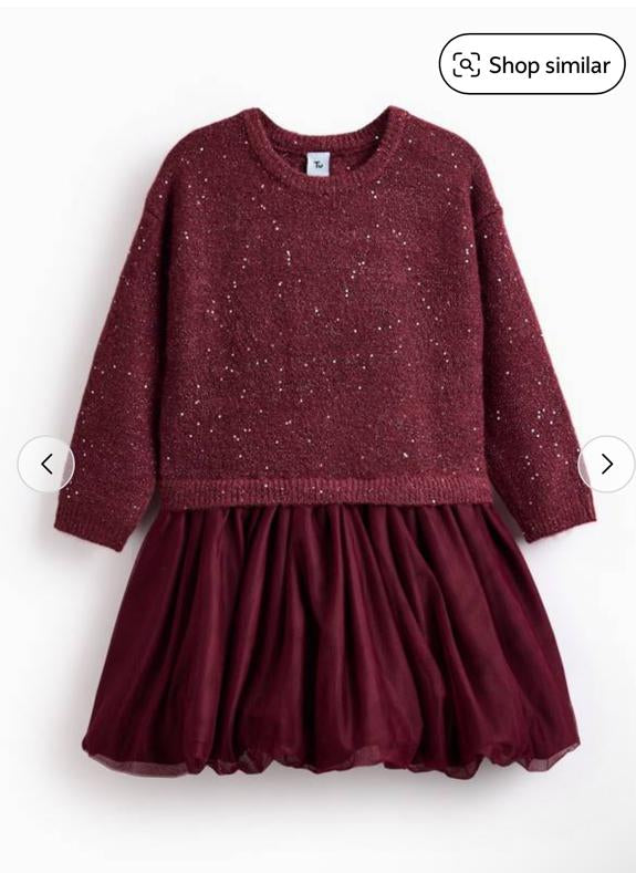 TU Clothing Sparkle Puffball Dress