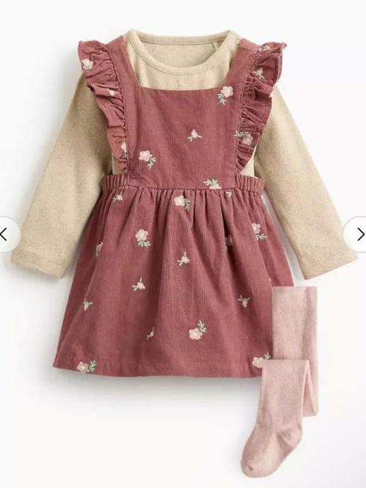 Tu Clothing Embroided Flower 3Pc Set