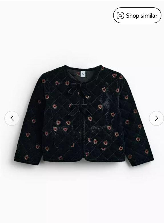 TU Clothing Black Embroidered Jacket