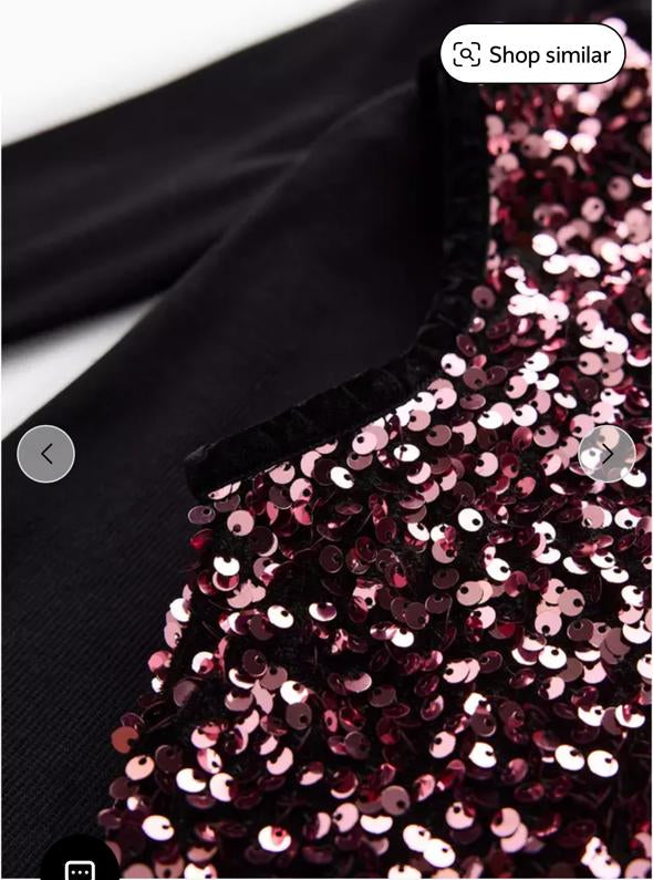 TU Clothing  Ribbed long sleeve top & pink sequin waistcoat