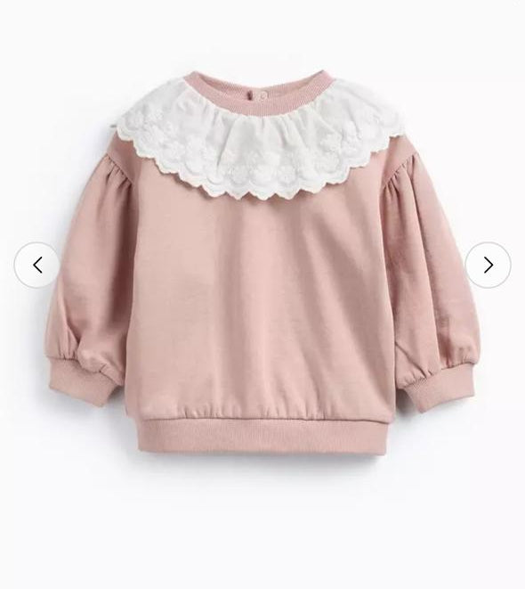 Tu Clothing Brodierie Collar Sweat shirt
