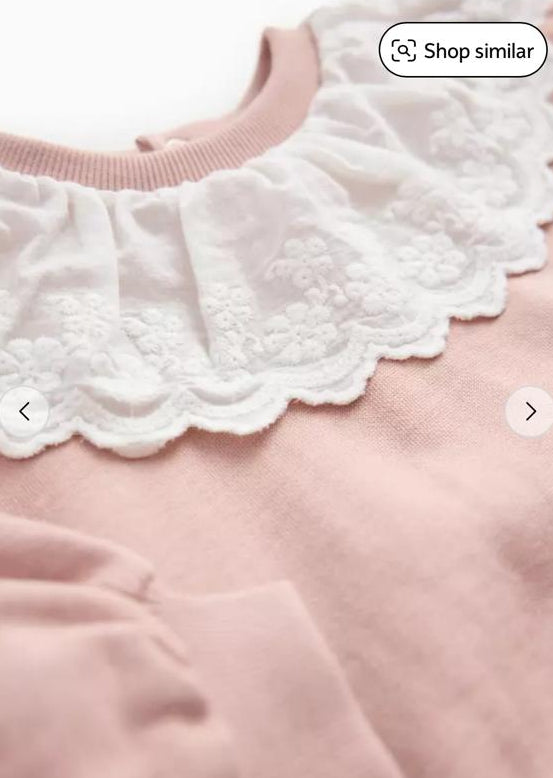 Tu Clothing Brodierie Collar Sweat shirt