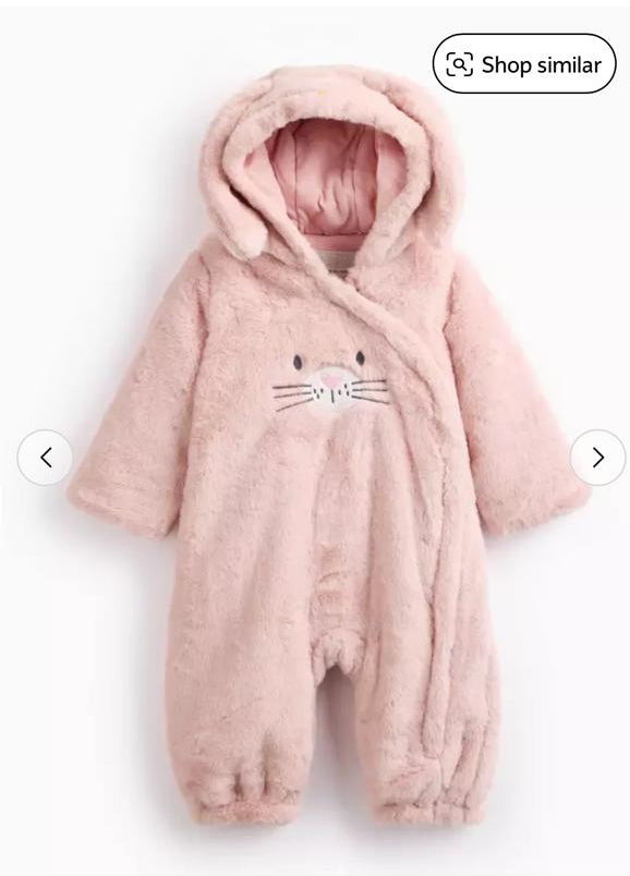 Tu Clothing Furry Bunny Pramsuit