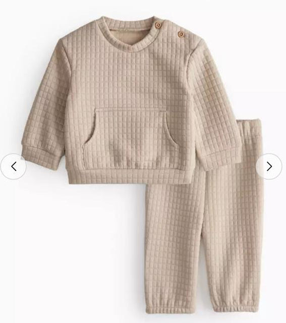Tu Clothing Quilted Sweat Shirt and Trouser Set