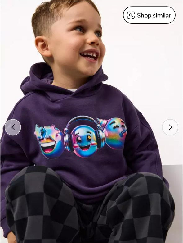 Tu Clothing Graphic Print Hoodie with Trouser Set