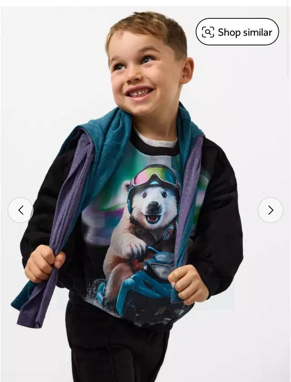 Tu Clothing AI Polar Bear Print Sweat Shirt