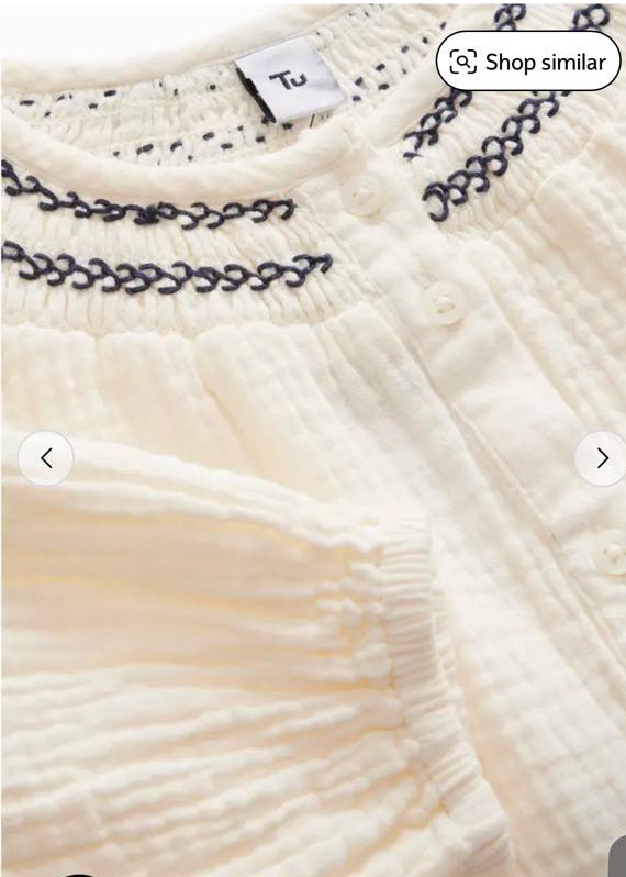 TU clothing Chesscloth Brouse & Corduroy Barrel Trouser