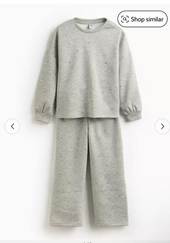 TU Clothing Hotfix Embellished Shirt & Trouser Set