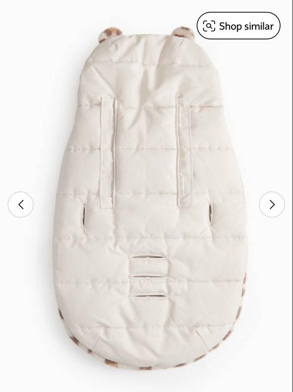 TU Clothing Cheetah print Footmuff Sleeping Bag