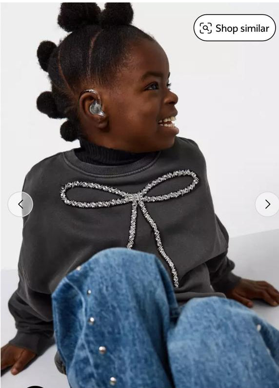 TU Clothing Embellished Bow sweatshirt