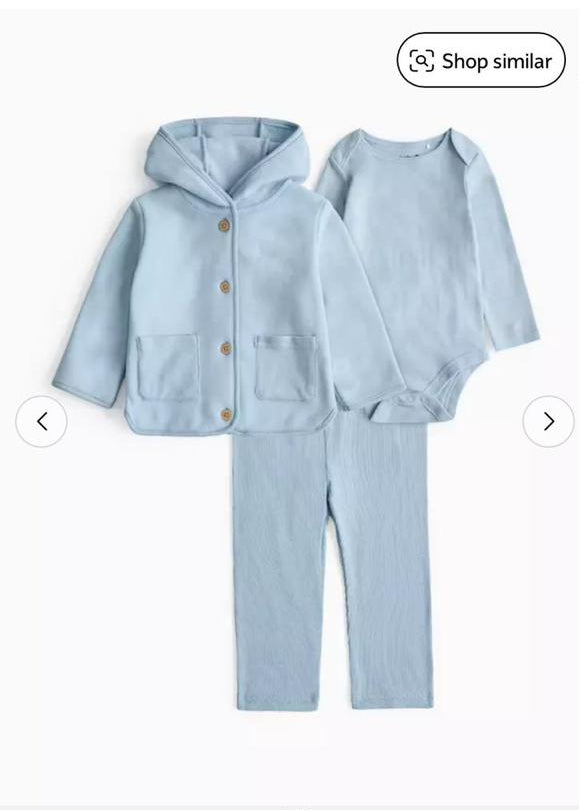 TU Clothing Cardigan Bodysuit & Trouser Set