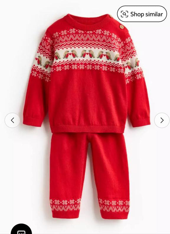 TU Clothing Knitted Shirt & Trouser Set