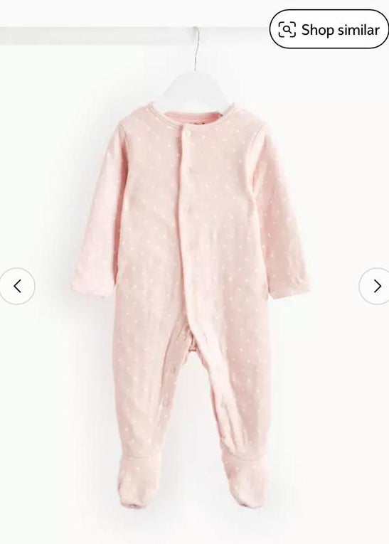 TU Clothing Quilted Star Print Sleepsuit