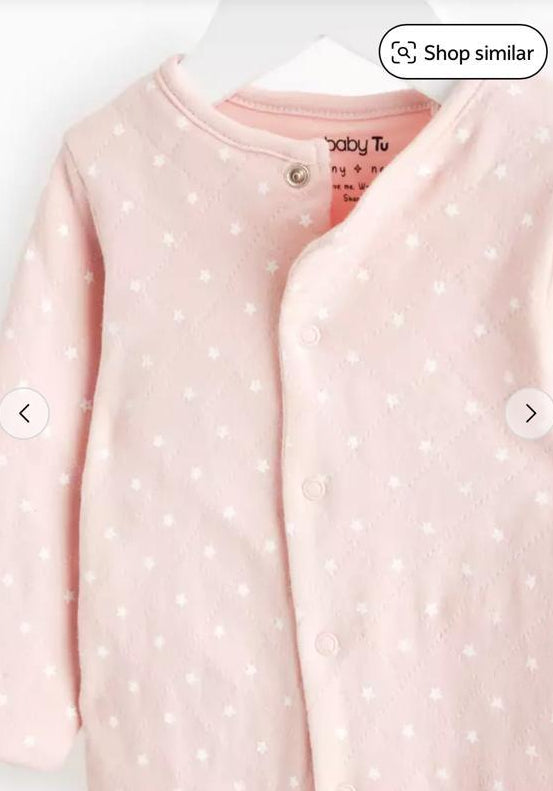 TU Clothing Quilted Star Print Sleepsuit