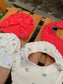 Next Bow Print Pack of 2 Caps and Bibs Set