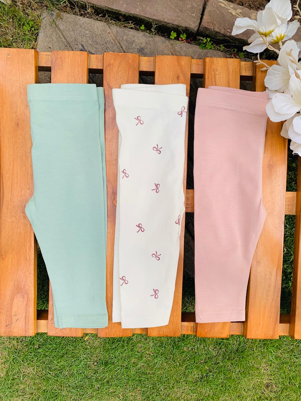 Tu Clothing "Bow" Print Pack of 3 Trousers