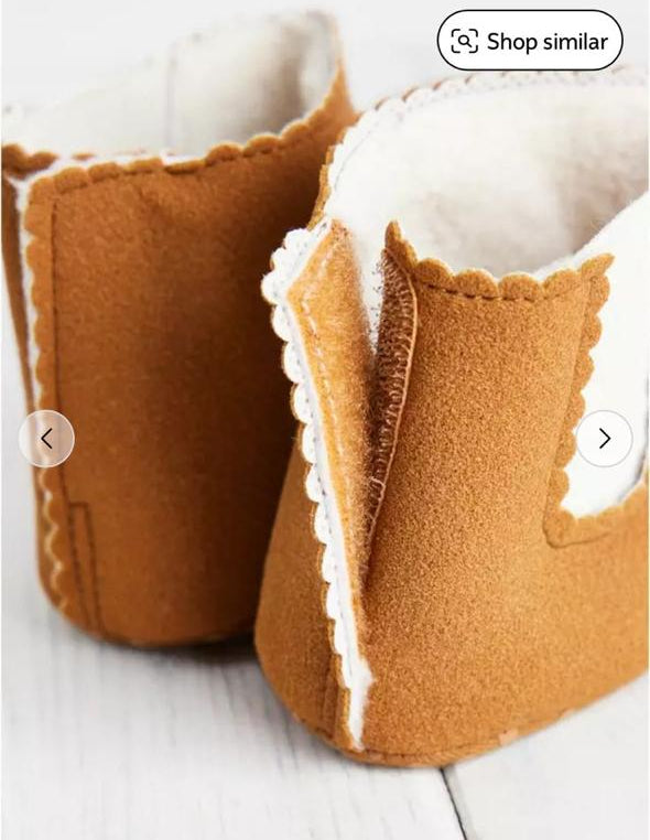 Tu Clothing Tan Faux Suede Fleeced Lined Booties