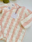 TU Clothing Striped Print Quilted Sleepsuit