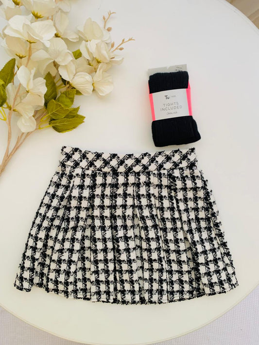 TU Clothing Skirt and Tights Set