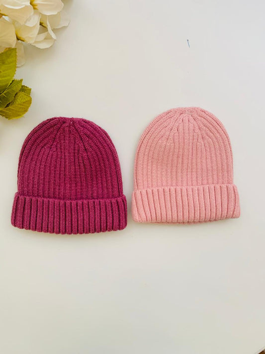 TU Clothing Knitted Pack of 2 Beanie Caps