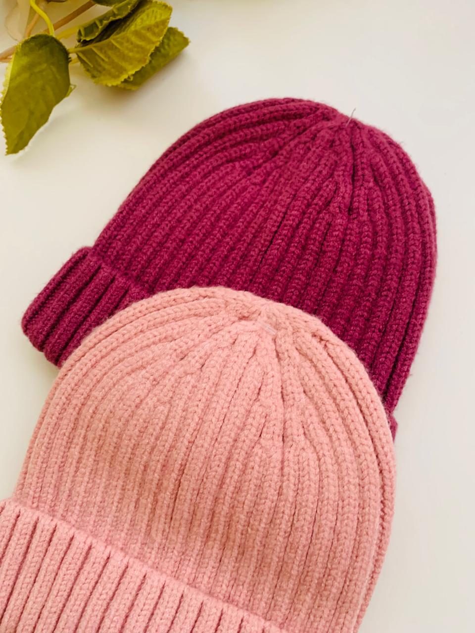 TU Clothing Knitted Pack of 2 Beanie Caps