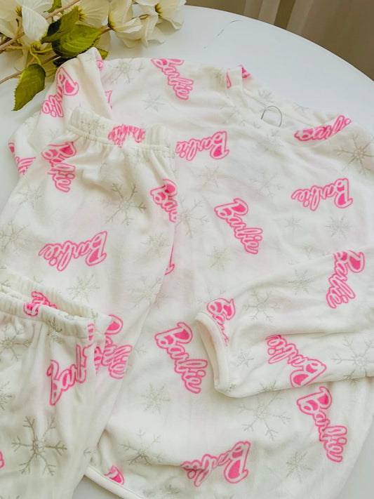 TU Clothing Barbie Print Fleece Shirt and Trouser set
