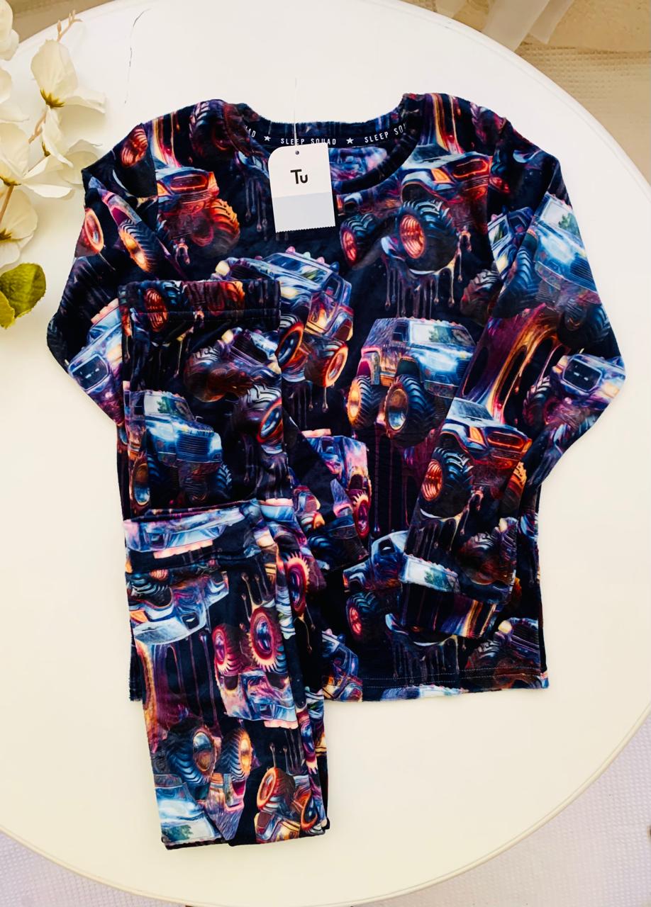 TU Clothing Velour Shirt and Trouser set