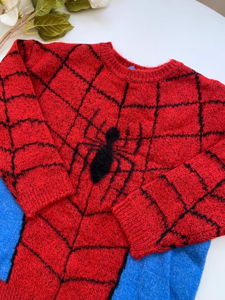 Tu Clothing Spider Print knitted jersey