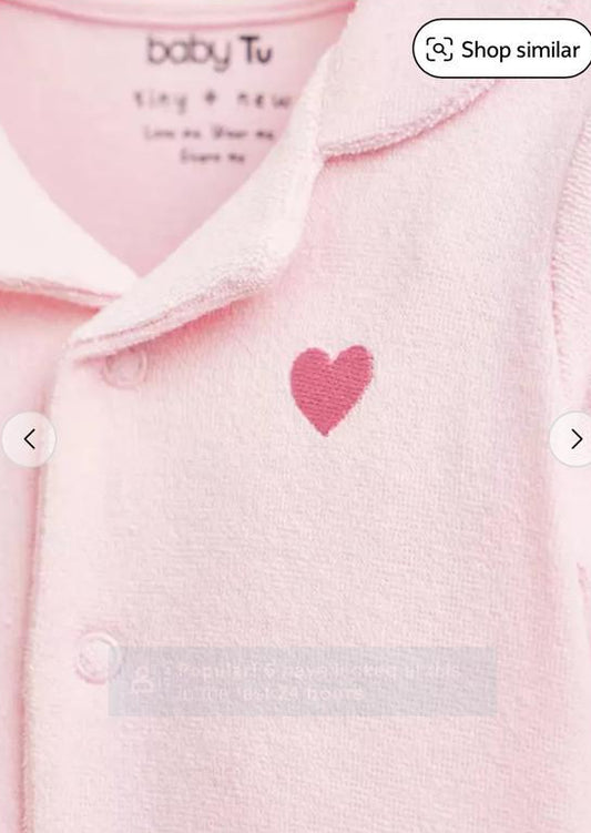TU Clothing Heart Print Romper