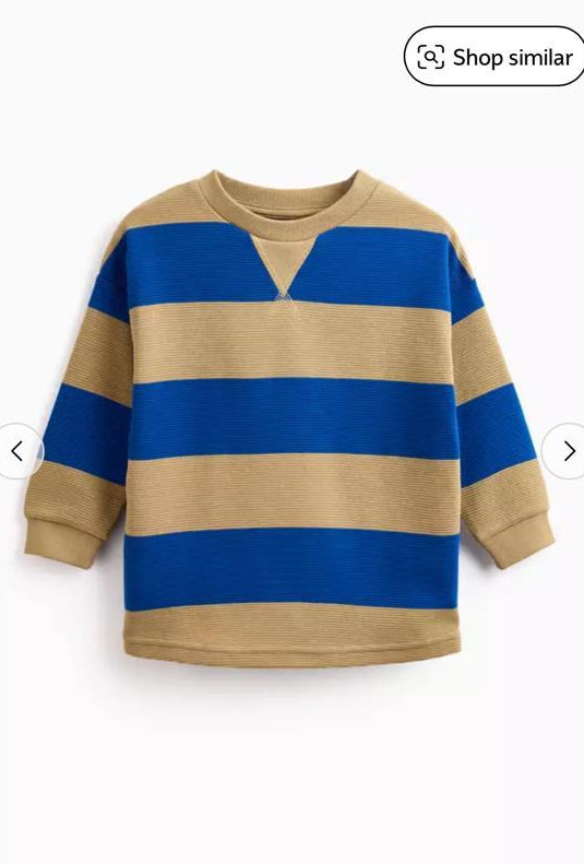 TU Clothing Striped Print Sweat Shirt