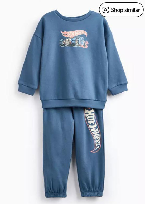TU Clothing "Hot Wheels" Sweat Shirt with Trouser Set
