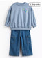 TU Clothing "Born To Smile" Sweat Shirt and Denim Pants Set