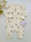 George Panda Face Print Fleece Sleepsuit