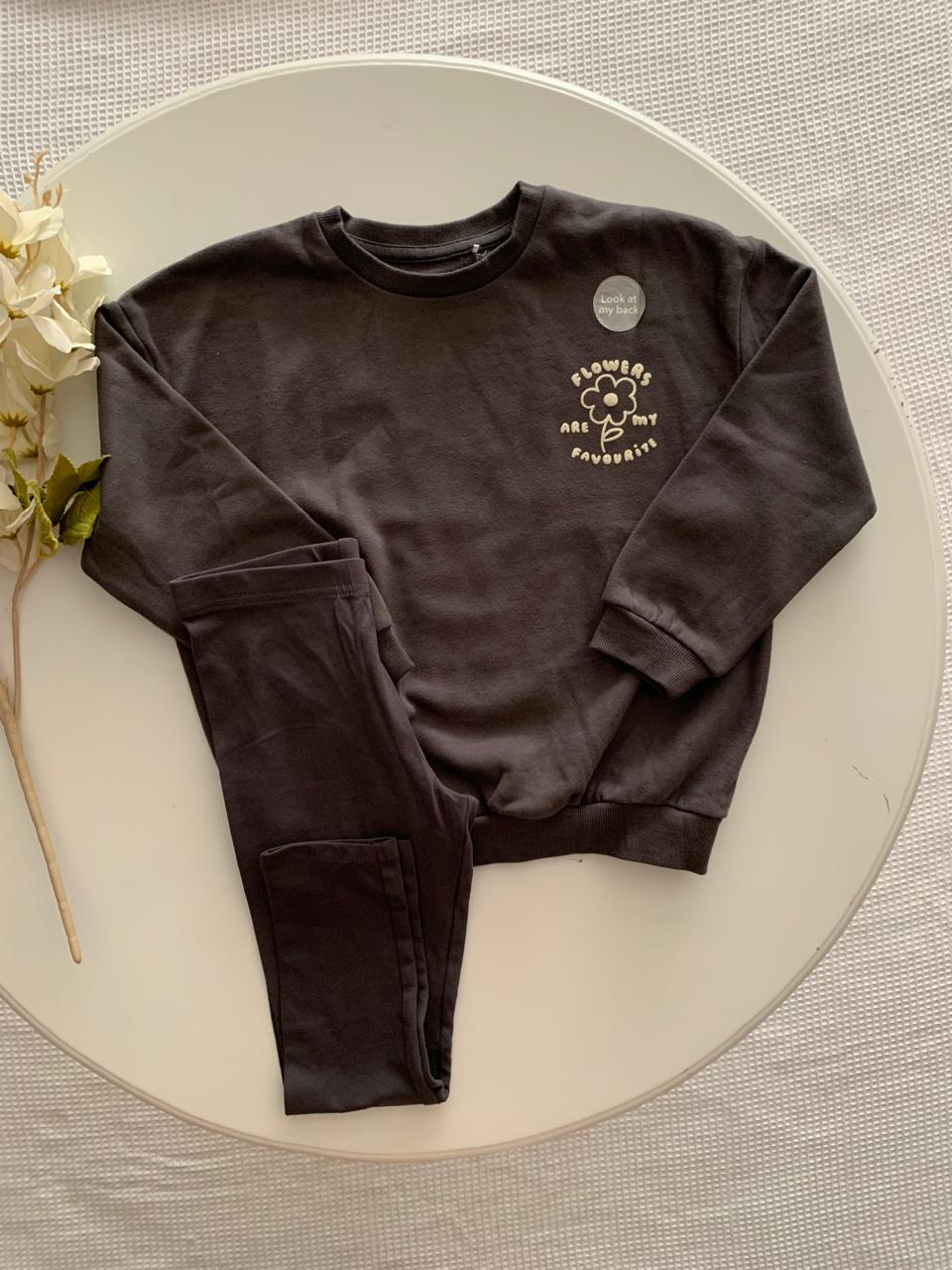 George Printed Flower Sweatshirt & trouser Set