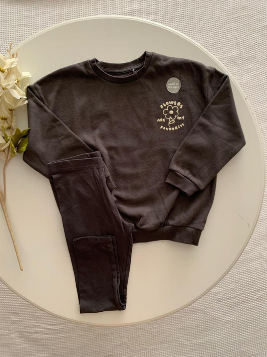 George Printed Flower Sweatshirt & trouser Set