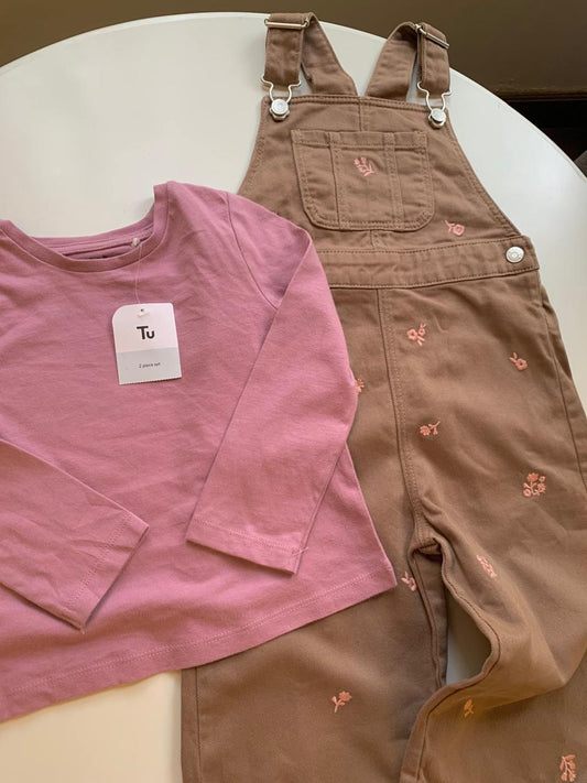 TU Clothing Embroided Dungaree