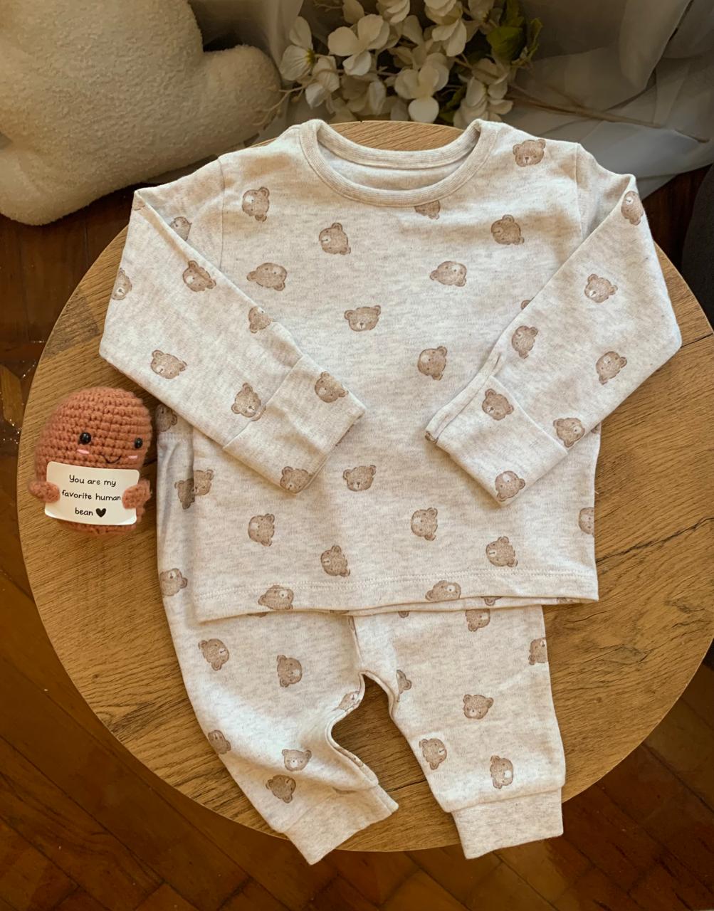 George Bear Faces print Pyjamas Set