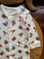 George Koala Character Faces print Sleepsuit
