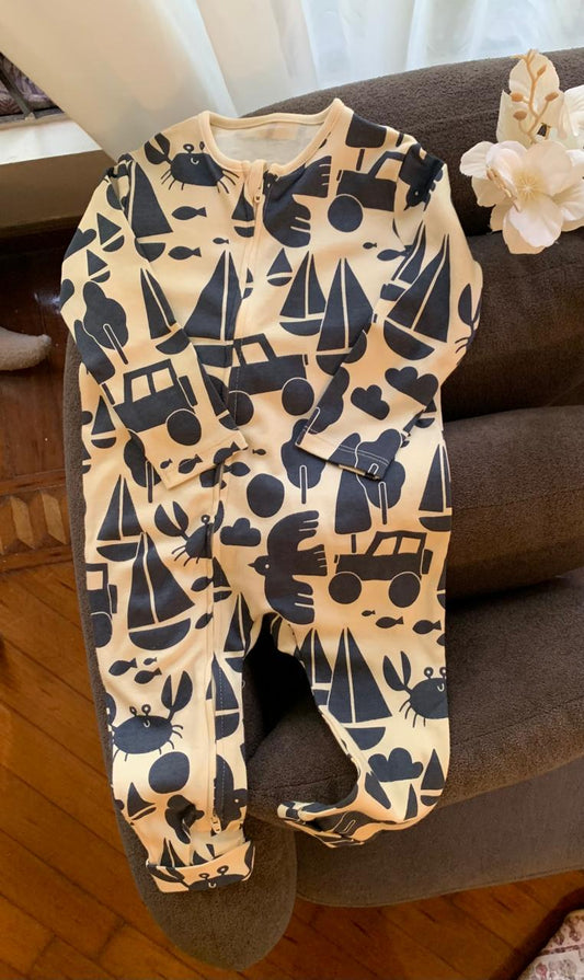 George Zipped Sleepsuit