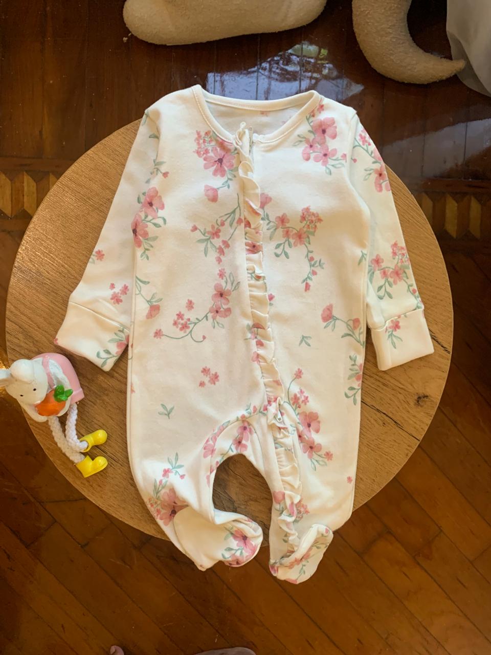 George Floral Zipped Sleepsuit