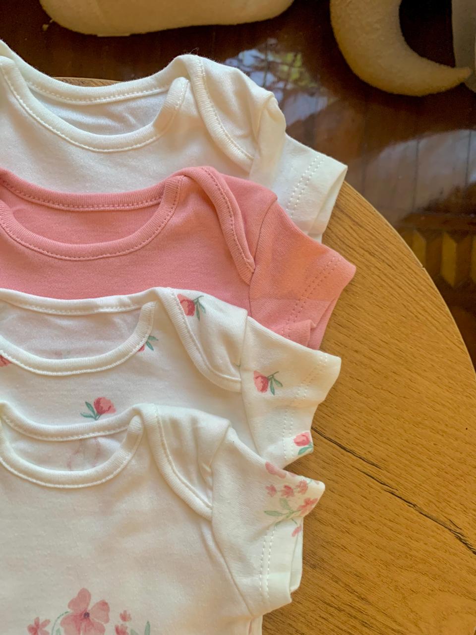 George pack of 4 Floral Bodysuits