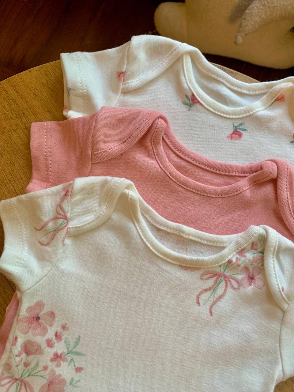 George pack of 3 Floral Bodysuits