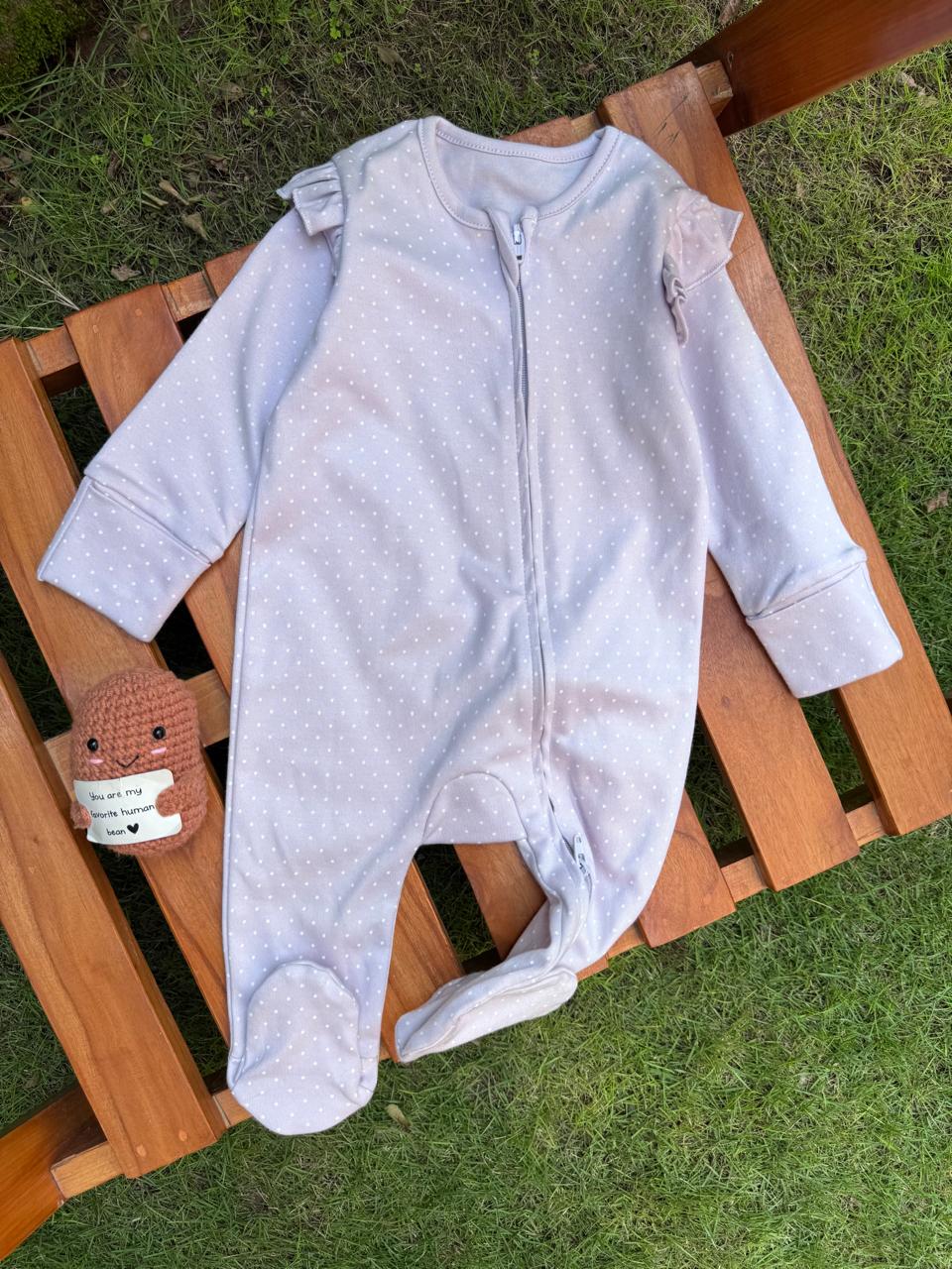 George Polka dots print Sleepsuit