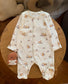 George Bunny print Sleepsuit